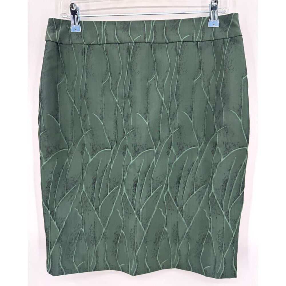 ARMANI COLLEZIONI Green Textured Straight Pencil Skirt Size 8